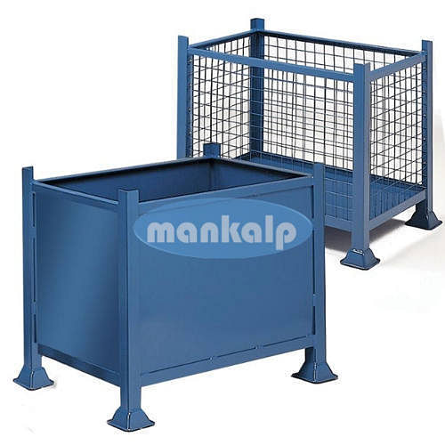 Metal Pallet With Wire Net Box, For Industrial