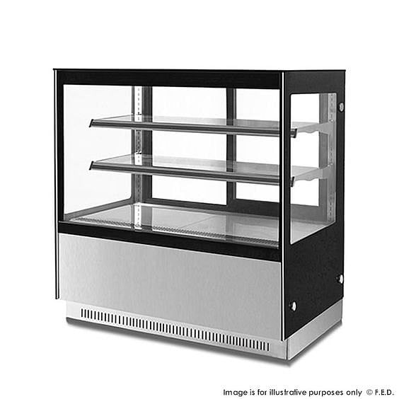 Metal Stainless Steel Cake Display Counter, For Bakery