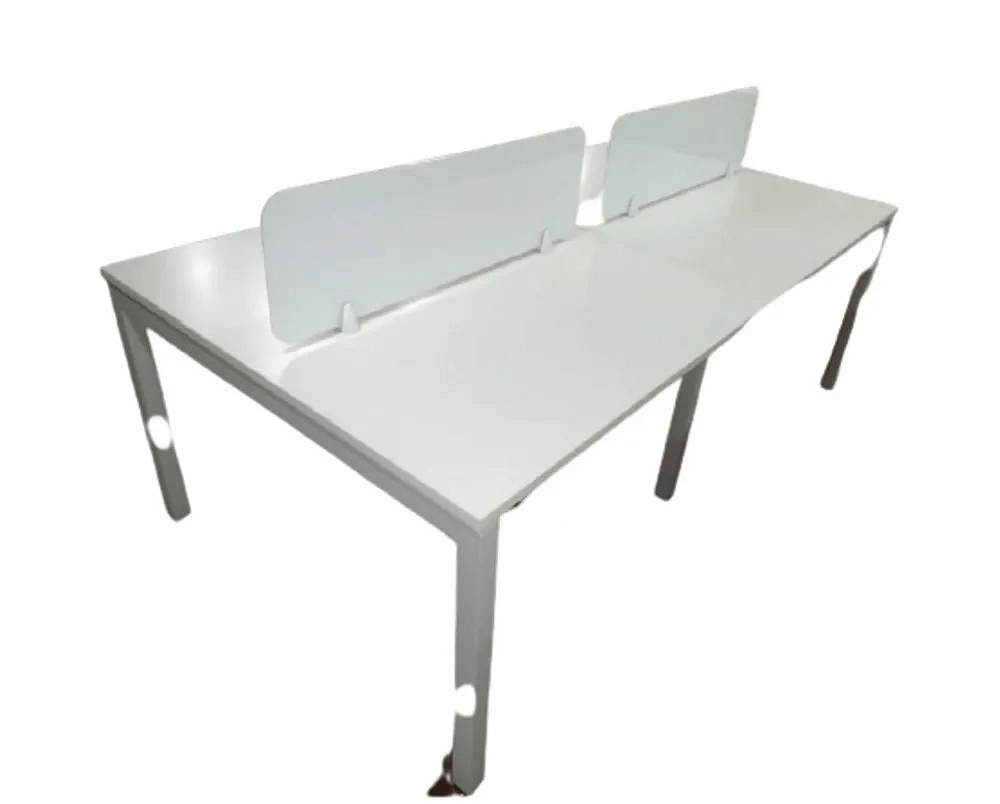 Metal White Wooden Office Work Table, For Bpo,Office Spaces, Size: Seat Size : 1200mm X 600mm