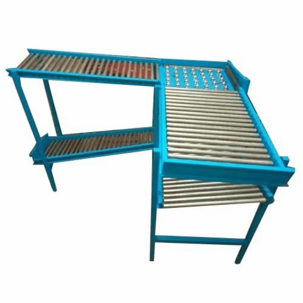 Metalcraft Mild Steel Roller Conveyor, Capacity: 50-100 kg per feet