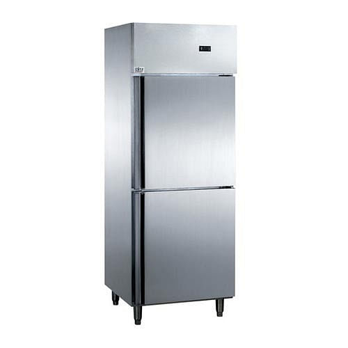 Metallic Silver Vertical Freezer, Medium