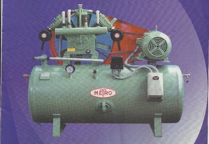 METRO 3 HP - 20 HP Industrial Air Compressor, Air Tank Capacity: 250 Ltrs - 500 Ltrs, Discharge Pressure: 12 Bar