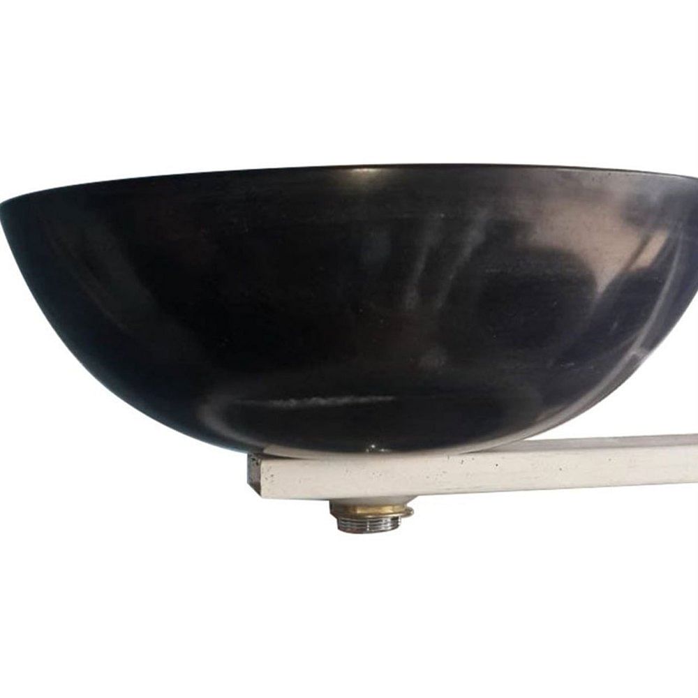 MHR Wall Mounted Black Stone Wash Basin