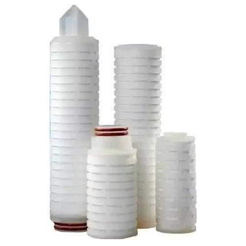 Microfiber Vertical PP Pleated Cartridge Filter, Cylinderical Push Type, Diameter: 2"-3"