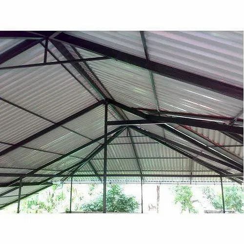 Mid steel roofing structure