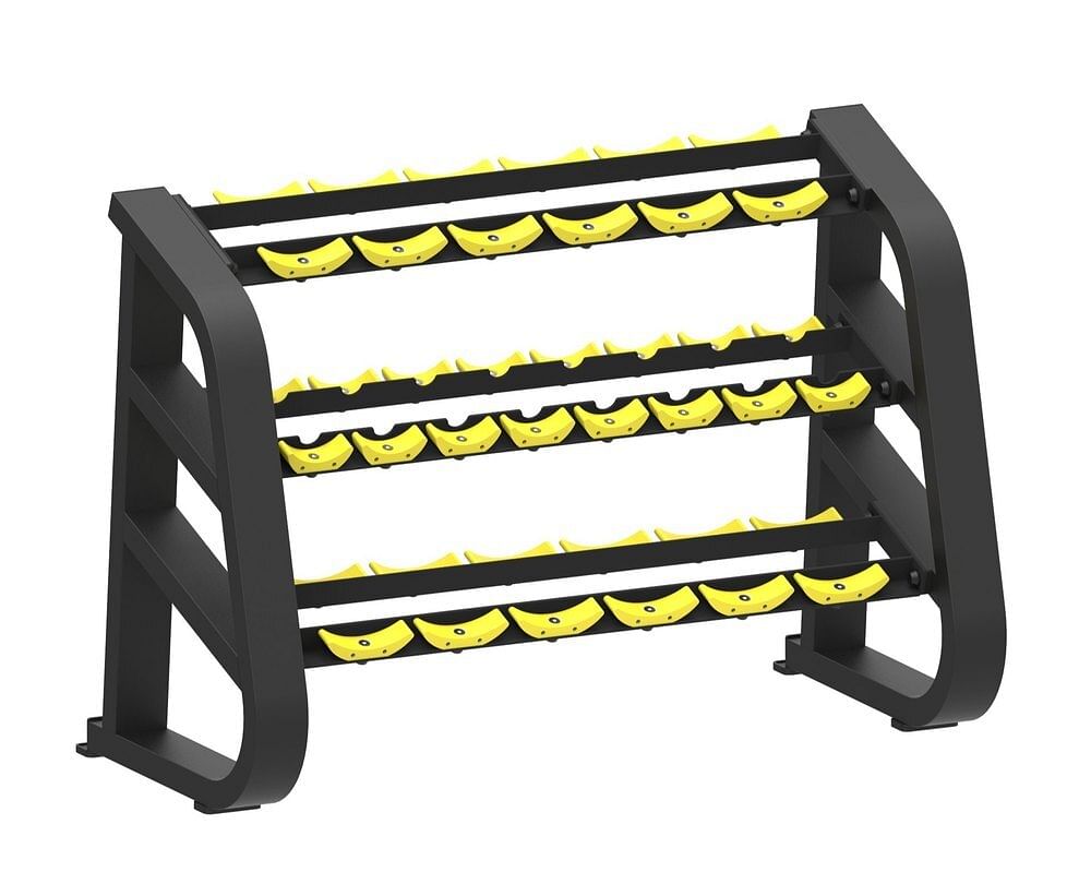 Mild Steel 3 Tier Dumbbell Rack, Weight Lifting