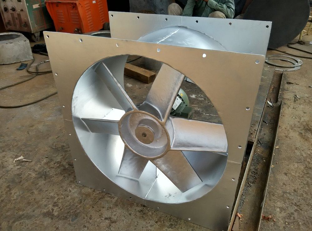 Mild Steel Axial Flow Fans, Impeller Size: 300 MM To 1800 MM, Capacity: 100 Cfm To 100000 Cfm