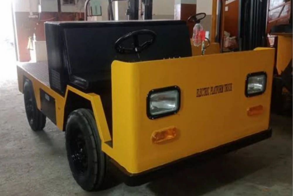 Mild Steel Battery Operated Platform Truck