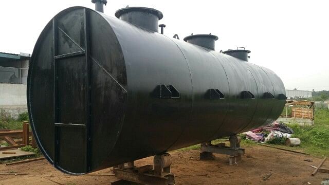 Mild steel Black MS Diesel Storage Tank