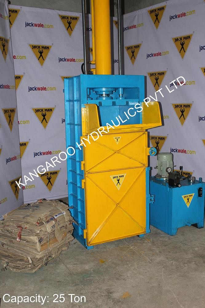 Mild Steel Blue Hydraulic Baling Press, Automatic Grade: Manual, Model Number/Name: V25