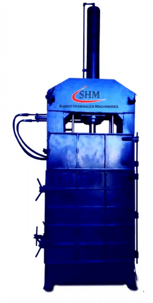 Mild Steel Cotton Waste Baler, Capacity: 60 Ton, 250 kg