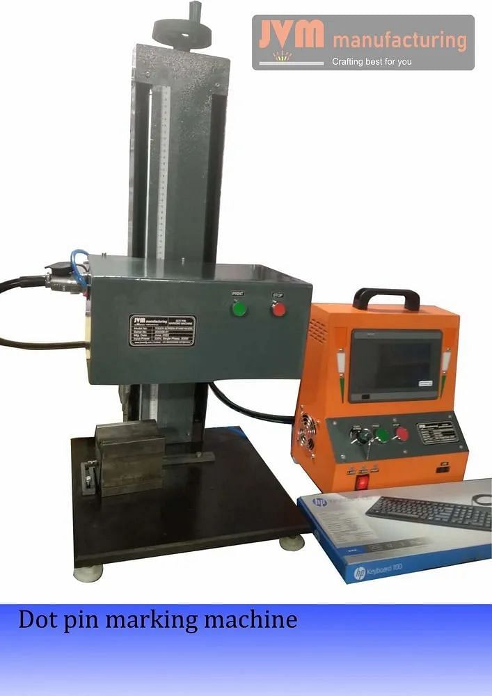 Mild Steel Dot Peen Marking Machine, For Deep Engraving, Model Name/Number: EMM04