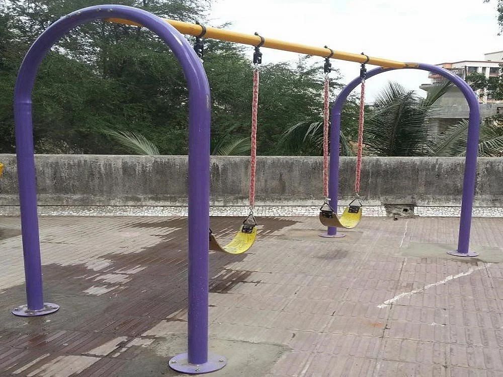 Mild Steel Double Swing for Playground