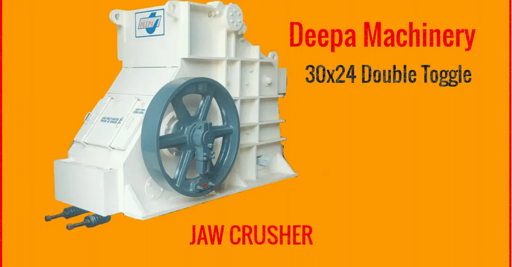 Mild Steel DT3024 Double Toggle Jaw crusher, For Stone