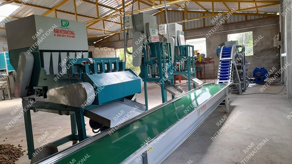 Mild Steel Electric Cashew Conveyor System, Capacity: Upto 100 kg per feet