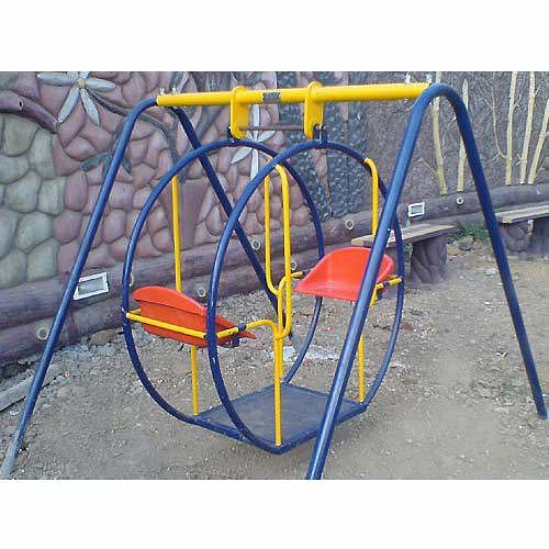 Mild Steel FRP Circular Swing 2 Seater, For Park