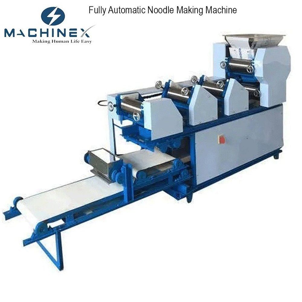 Mild Steel Fully Automatic Noodle Making Machine, Capacity: 400 Kg Per Hr