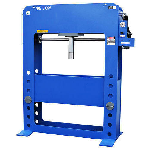 Mild Steel H Frame Hydraulic Press Machine, Capacity: 100 ton