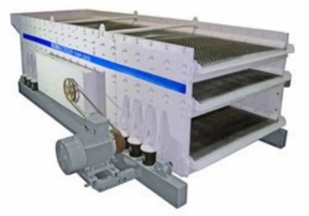 Mild Steel Horizontal Vibration Screen Machine, For Industrial, Capacity: 100 Tph