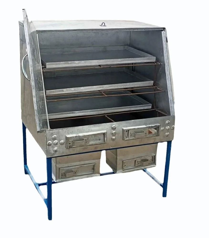 Mild Steel Hot Air Tray Dryer Oven, Square, 240 V