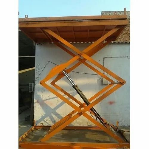 Mild Steel Hydraulic Scissor Lift Table, For Industrial