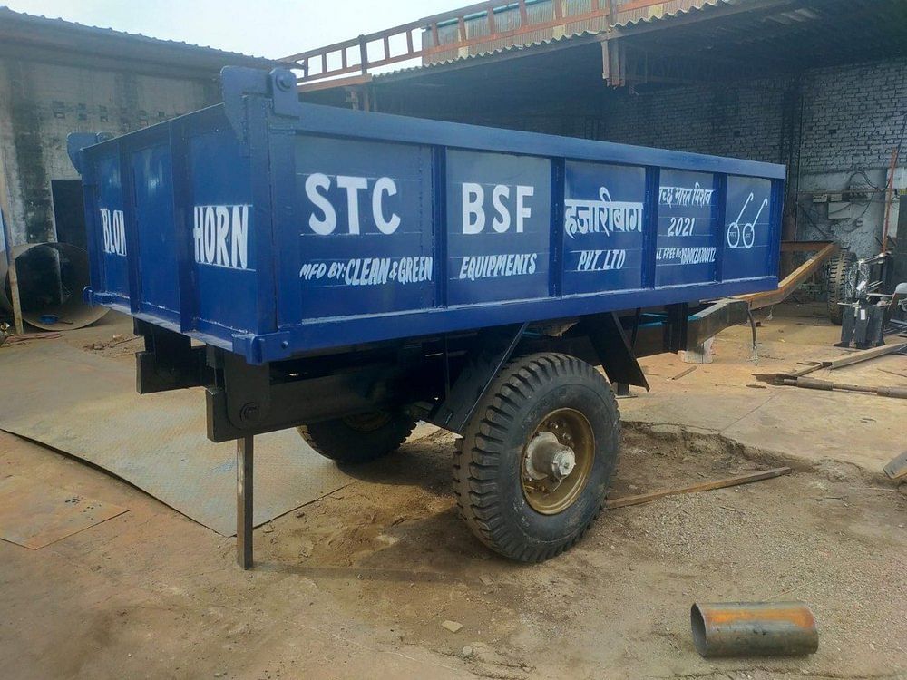 Mild Steel Hydraulic Tractor Trolley