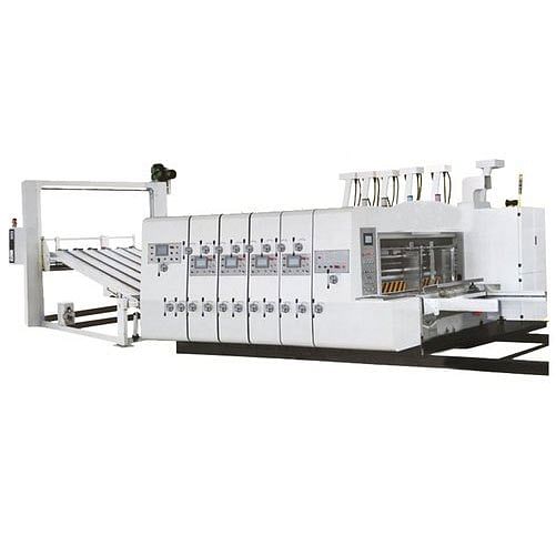 Mild Steel Lead Edge Feeding Flexo Printer With Die Cutter, Model Number: HP-LM1470