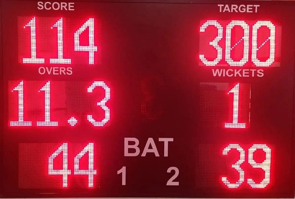 Mild Steel LED 3.5mm Cricket Digital Score Board