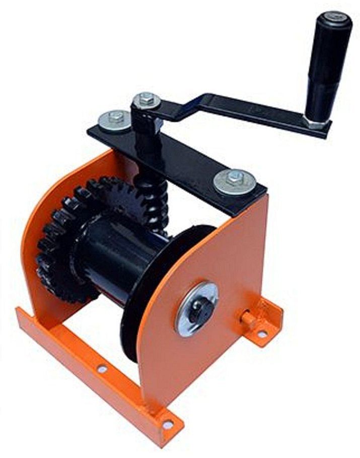 Mild Steel Manual Hand Operated Winches, For Construction,Warehouse, Capacity: 500 Kg - 3 Ton