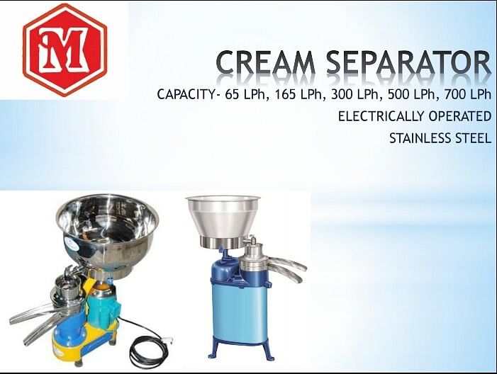 Mild Steel Milk Cream Separator 65litre Ms