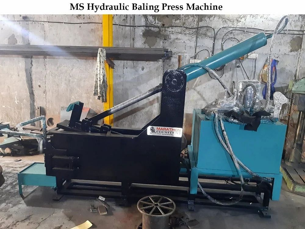 Mild Steel MS Hydraulic Baling Press Machine