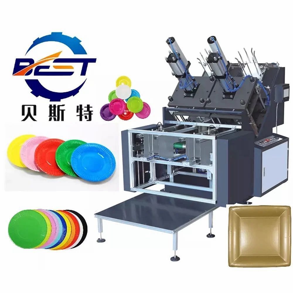 Mild Steel Party Paper Plate Making Machine, 440 V, Production Capacity: Per Hour 3000 Pices Minimum