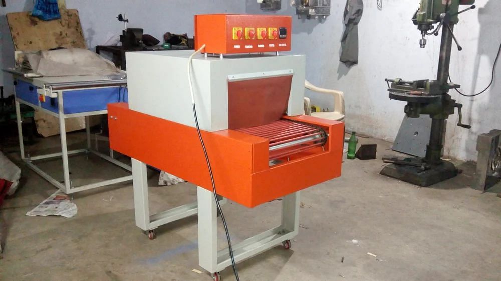 Mild Steel Plastic Shrink Wrapping Machine, PVC, Automation Grade: Semi-Automatic