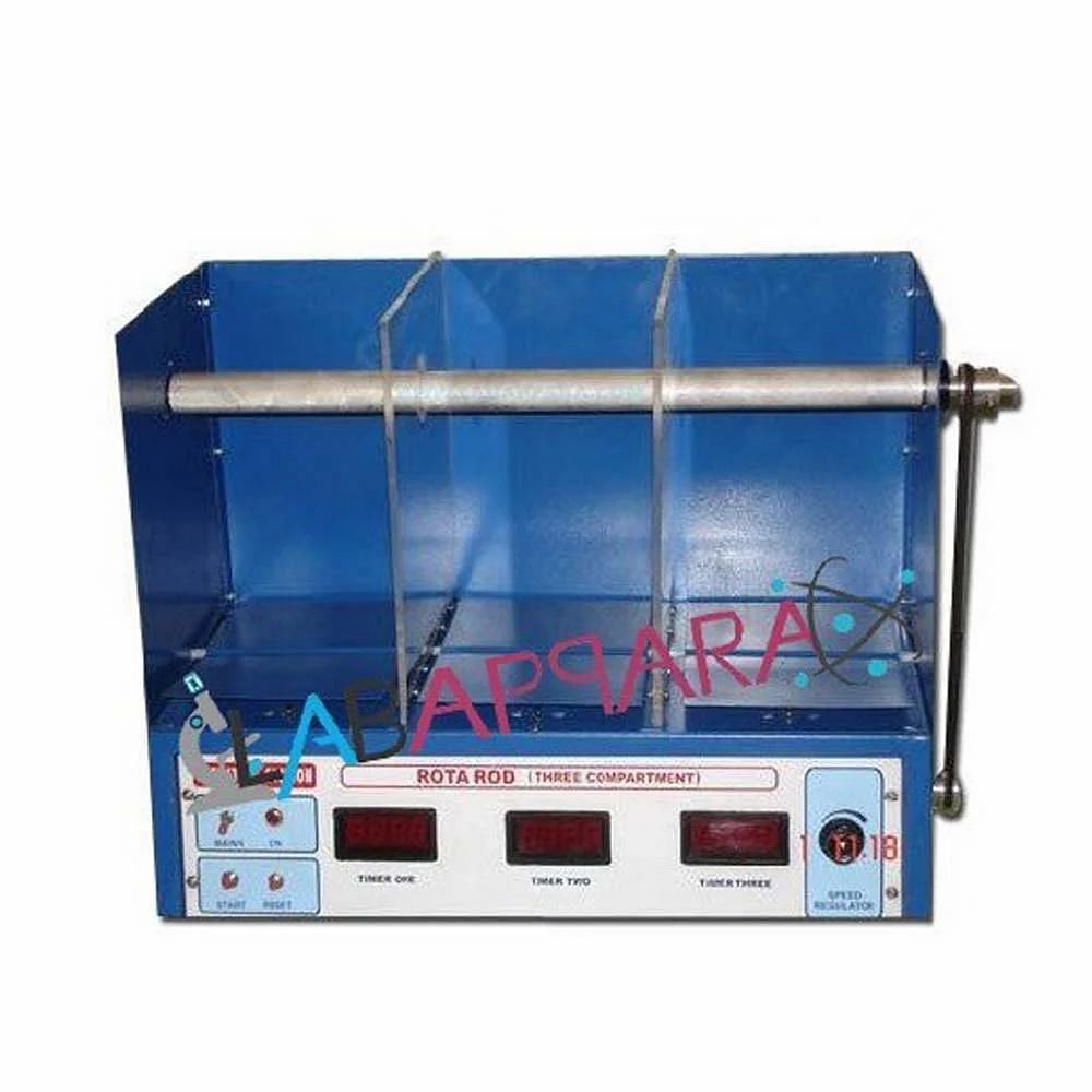 Mild Steel Rectangular Labappara Rota Rod Apparatus For Pharmacy, For Laboratory, Packaging Type: Corrugated Box