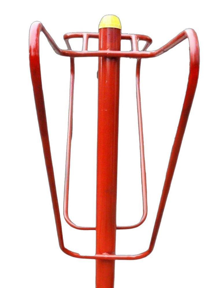 Mild Steel Red Outdoor Gym Parallel Dip Bar, Size: 6 X 4 Ft