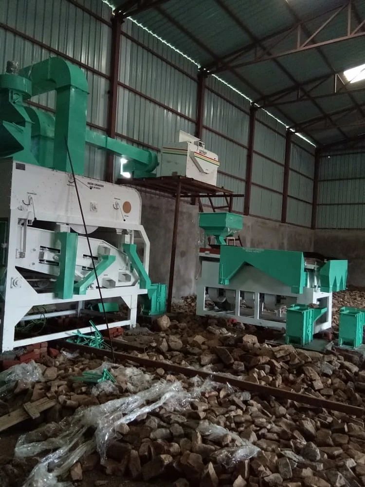 Mild Steel Seed Cleaning Grading Plant, For Industrial, 1500-2000 kg/hr