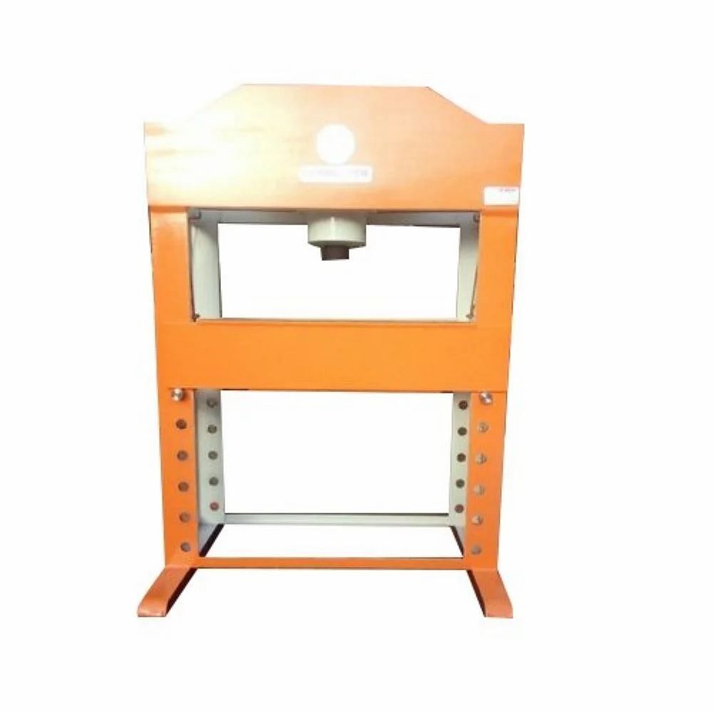 Mild Steel Semi Automatic H Frame Hydraulic Press, Capacity: upto 50 ton