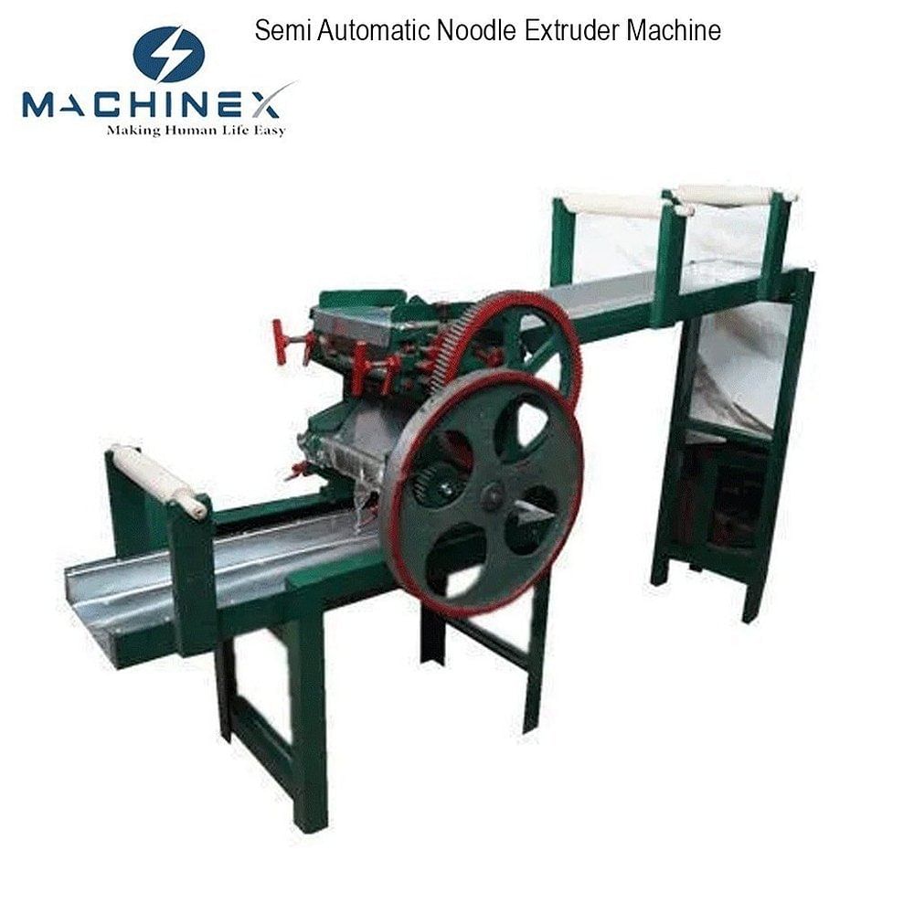 Mild Steel Semi Automatic Noodle Extruder Machine, Capacity: 80 kg Per Hr