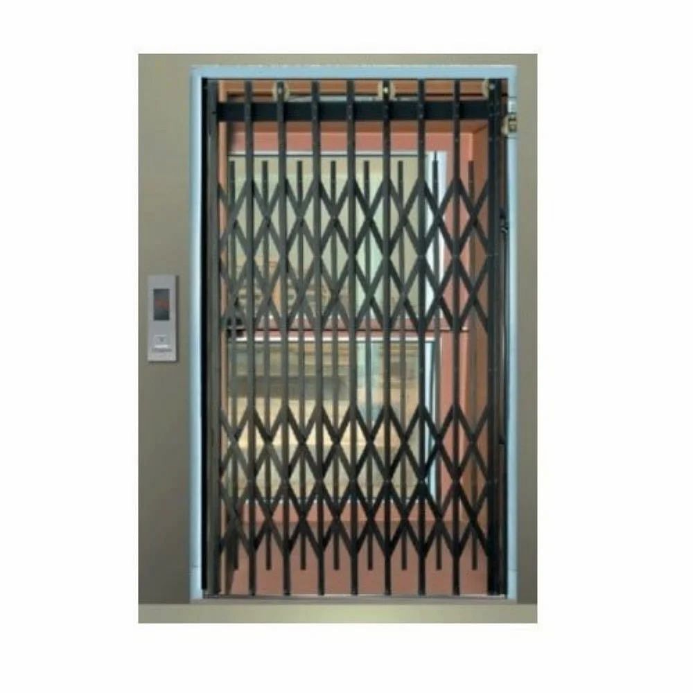 Mild Steel Side opening Elevator Collapsible Door