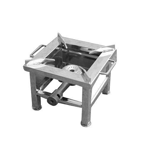 Mild Steel Stainless Steel Square Gas Stove Burner 15x15 Inch