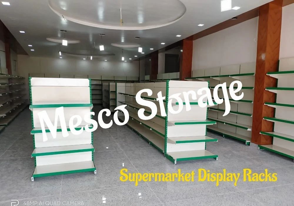 Mild Steel Supermarket Display Racks & Shelves