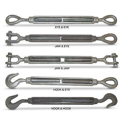 Mild Steel Turnbuckles, Standard, Capacity: 100 Kgs - 5000 Kgs