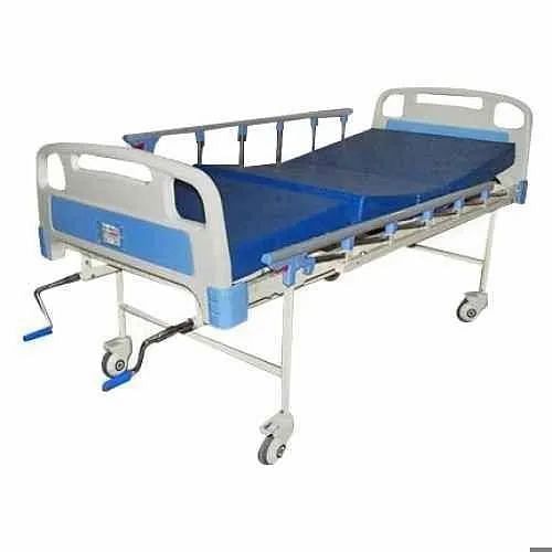 Mild Steel White Hospital Semi Fowler Bed, Powder Coated, Size: 2060 X 900 X 600