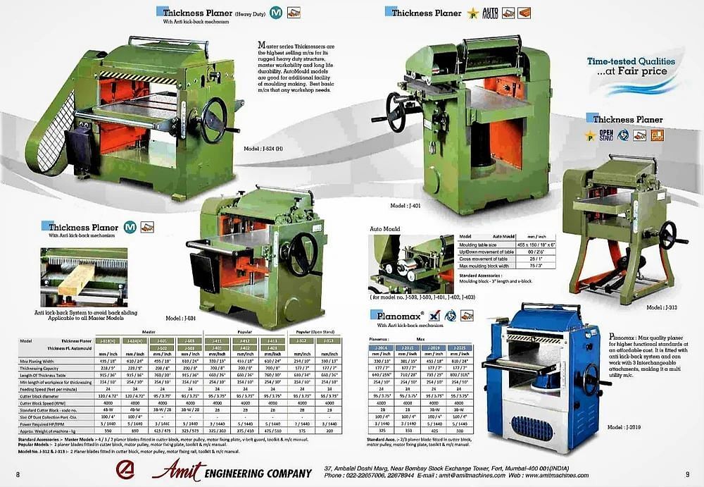 Mild Steel White Thickness Planer 2015, For Wood Working