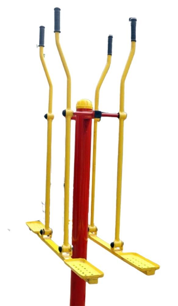 Mild Steel Yellow And Red Outdoor Double Sky Walker, Size: 7 X 4 Ft