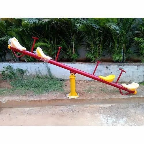 Mild Steel,FRP 4 Seater Multiseater Seesaw