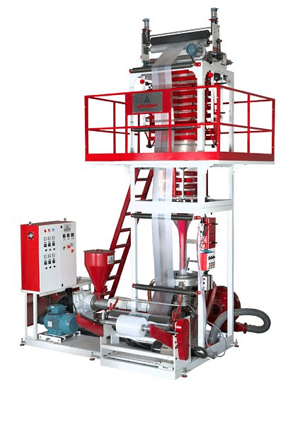 Mini Monolayer Blown Film Plant, 15kw To 50kw, Production Capacity: 25 To 60 KG/Hour