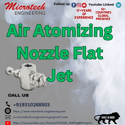 Mirror Polish Air Atomizing Nozzles Flat Jet, Code Number: 785, 1 To 150