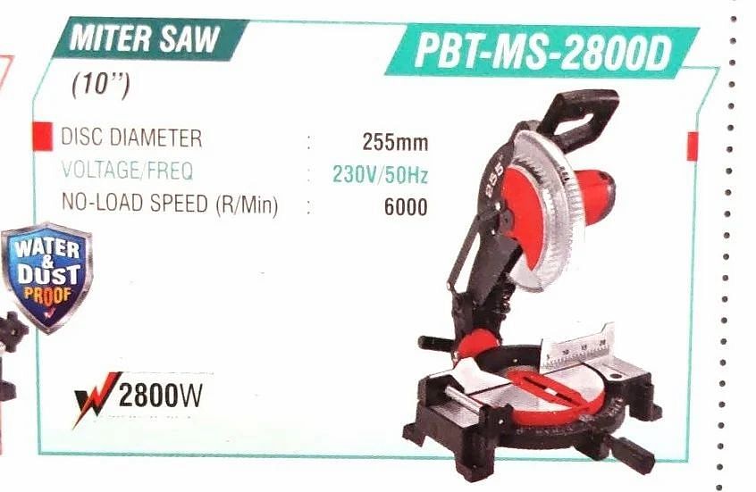 Miter Saw Machine, 2800 Watts, 10 inch