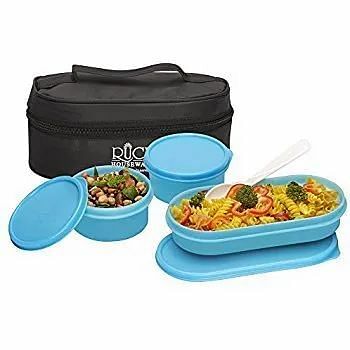 Mix Lunch 3 Piece Tiifin Box, Size: Standard